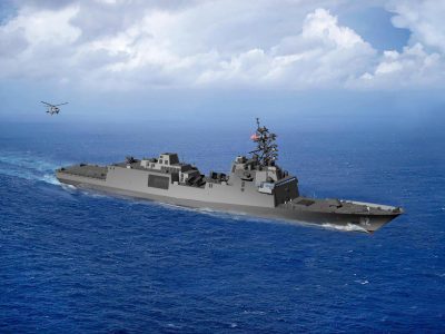 Artist Rendition of New Navy Frigate for Fincantieri Bay Shipbuilding